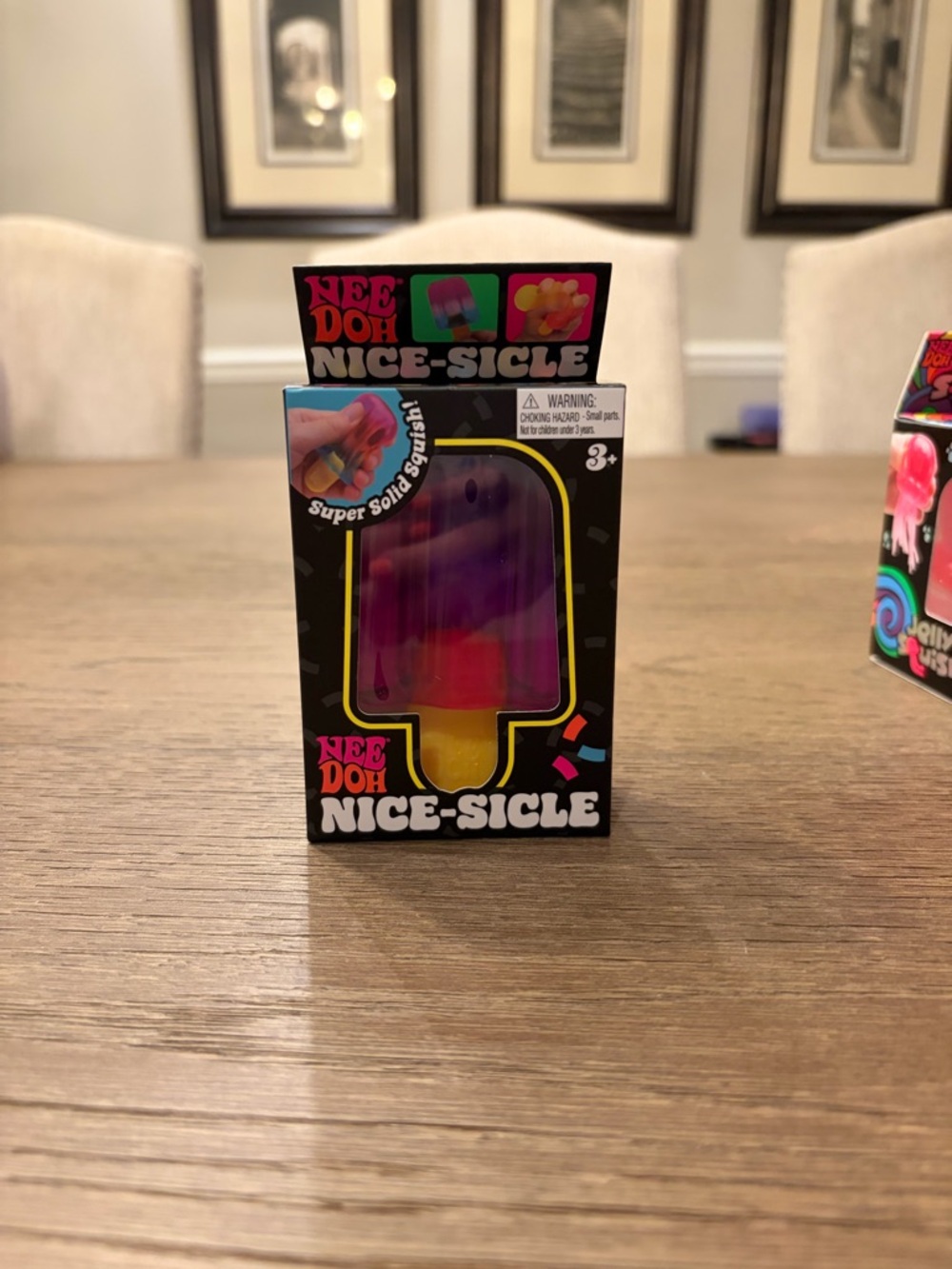 Nee Doh Ice Cream Nice-Sicle Squeezable Stress Reliever Sensory Toy Purple